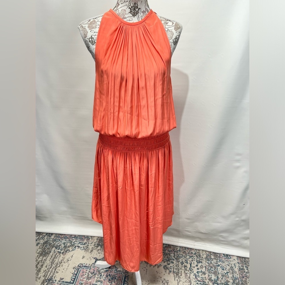 RAMY‎ BROOK Peach Audrey halter neck dress size M - Picture 11 of 15